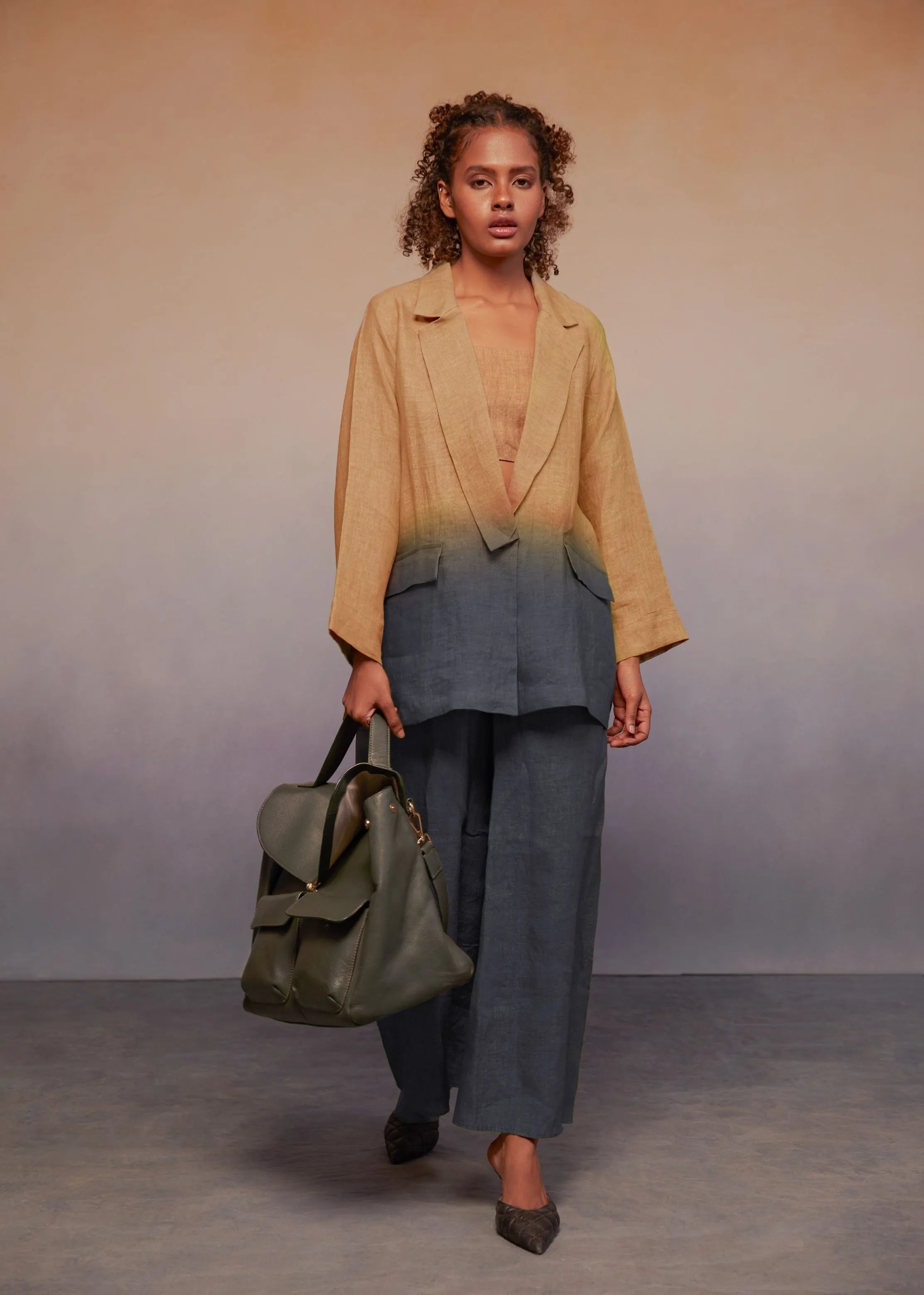 Classic Solid Co-ord Set – Everyday Luxe Edit (Mocha & Beige) main image 0