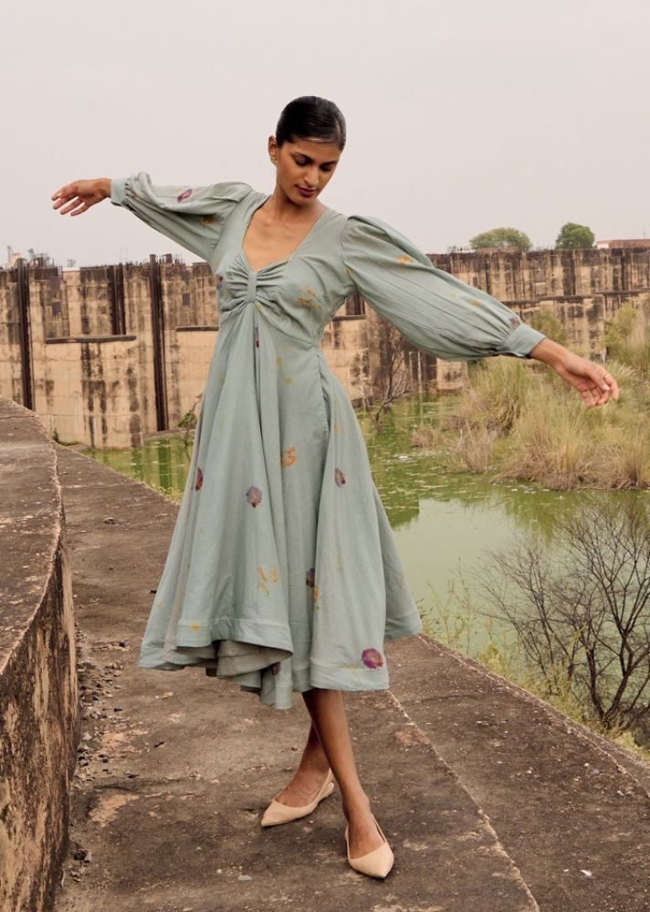 A Model Wearing Multicolor Pure Cotton Lark Co-Ord Set, curated by Only Ethikal