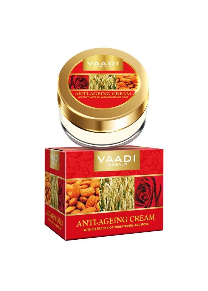 Product image of Vaadi Organics Organic Anti Ageing Cream with Almond, Wheatgerm, curated by Only Ethikal