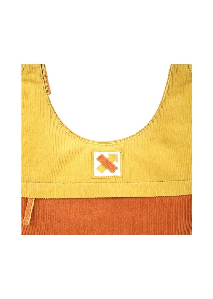 Product image of Multicolor Upcycled Polyester Curved Hobo Bag- 112.2, curated by Only Ethikal