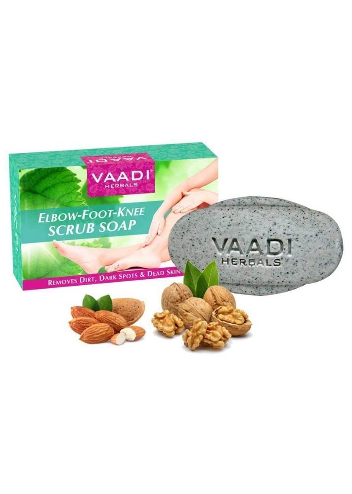 Product image of Vaadi Organics Organic Elbow Foot Knee Scrub Soap with Almond & Walnut, curated by Only Ethikal