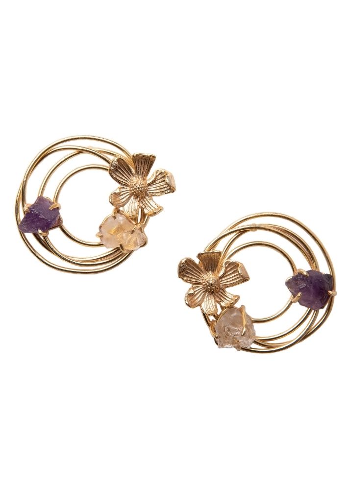 Circle of Flowers Studs - onlyethikal