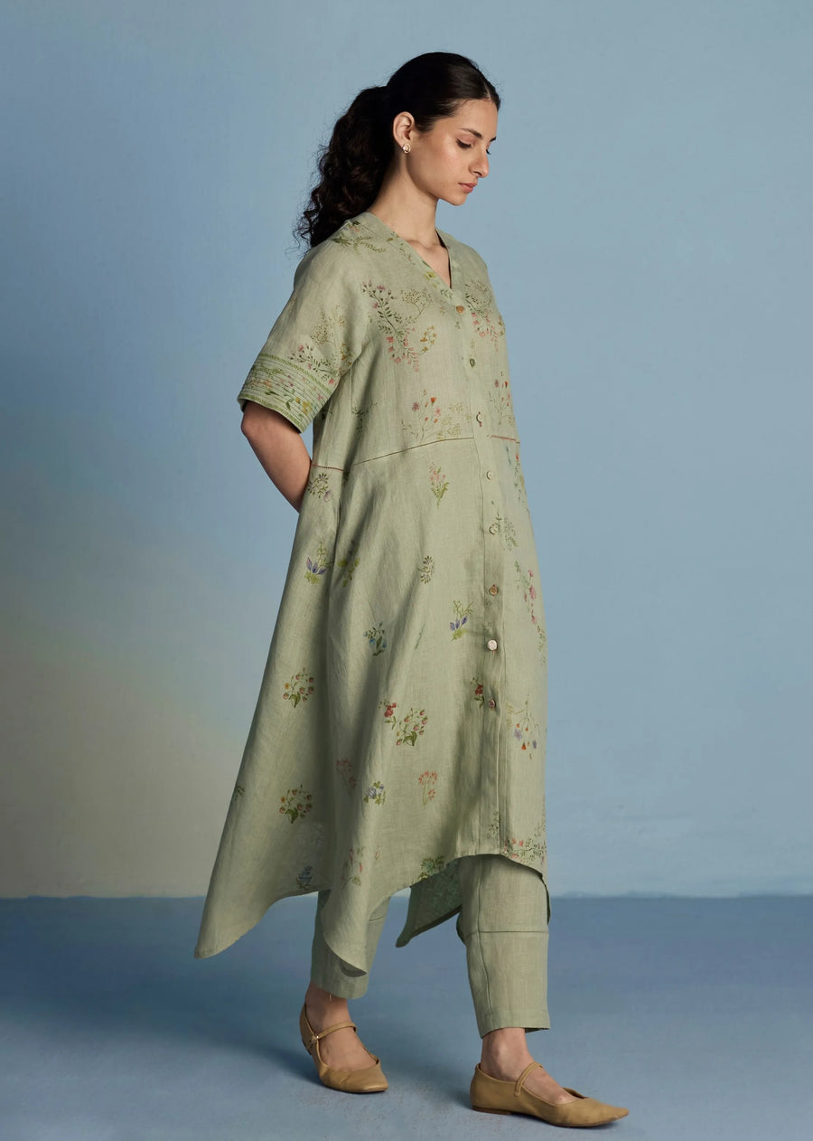 Inoya Linen Co-Ord Set-Mint