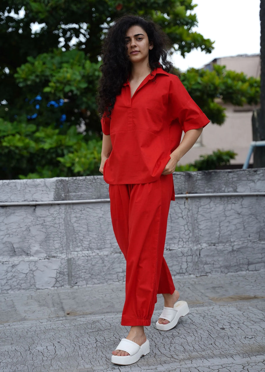 Capsule Edit Ekin Shirt & Hera Cotton Co-Ord Set (2 PCS)