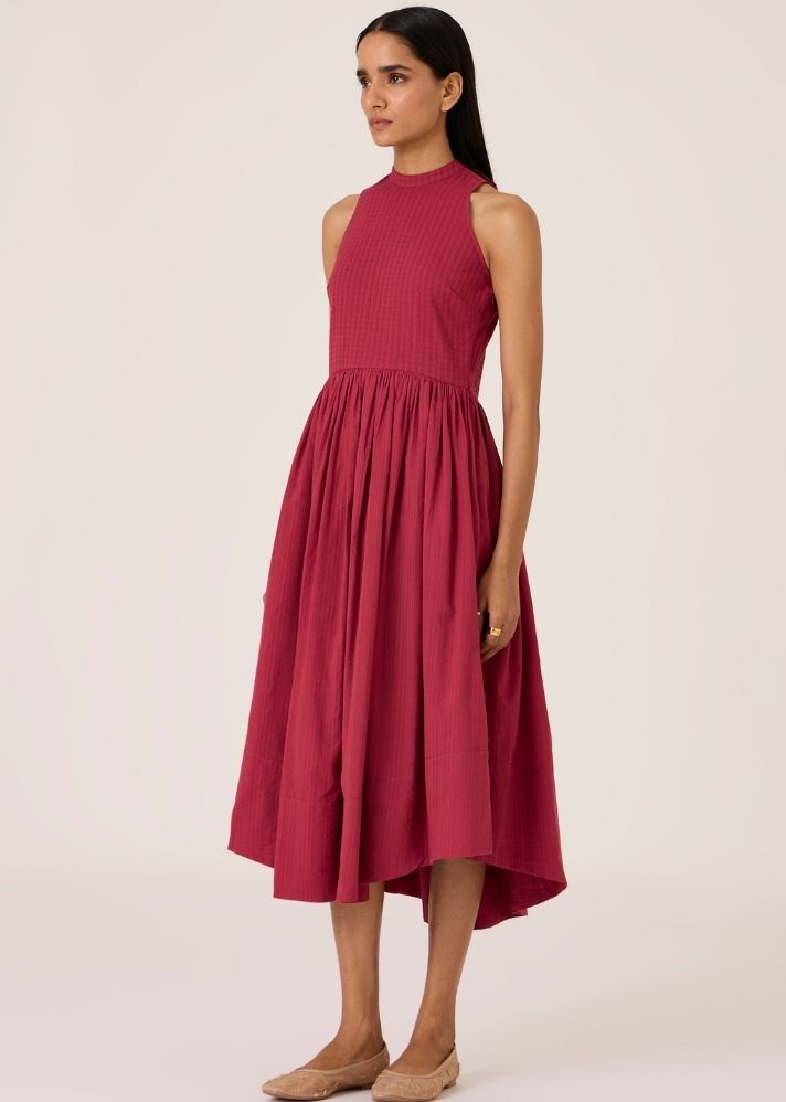 Tehia Berry Cotton Midi Dress