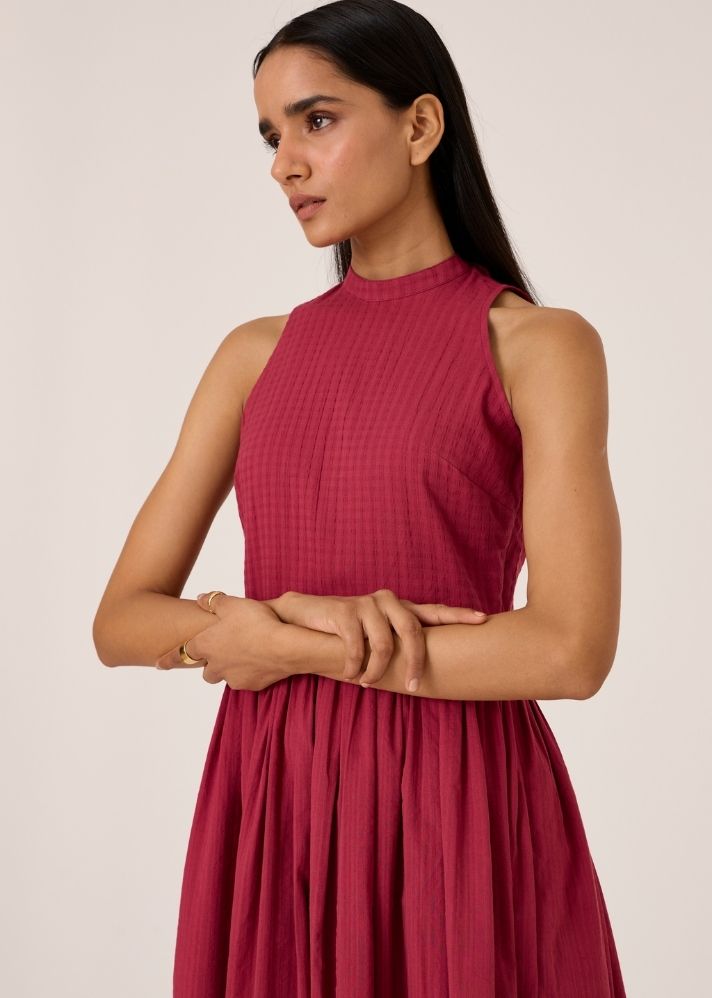 Tehia Berry Cotton Midi Dress