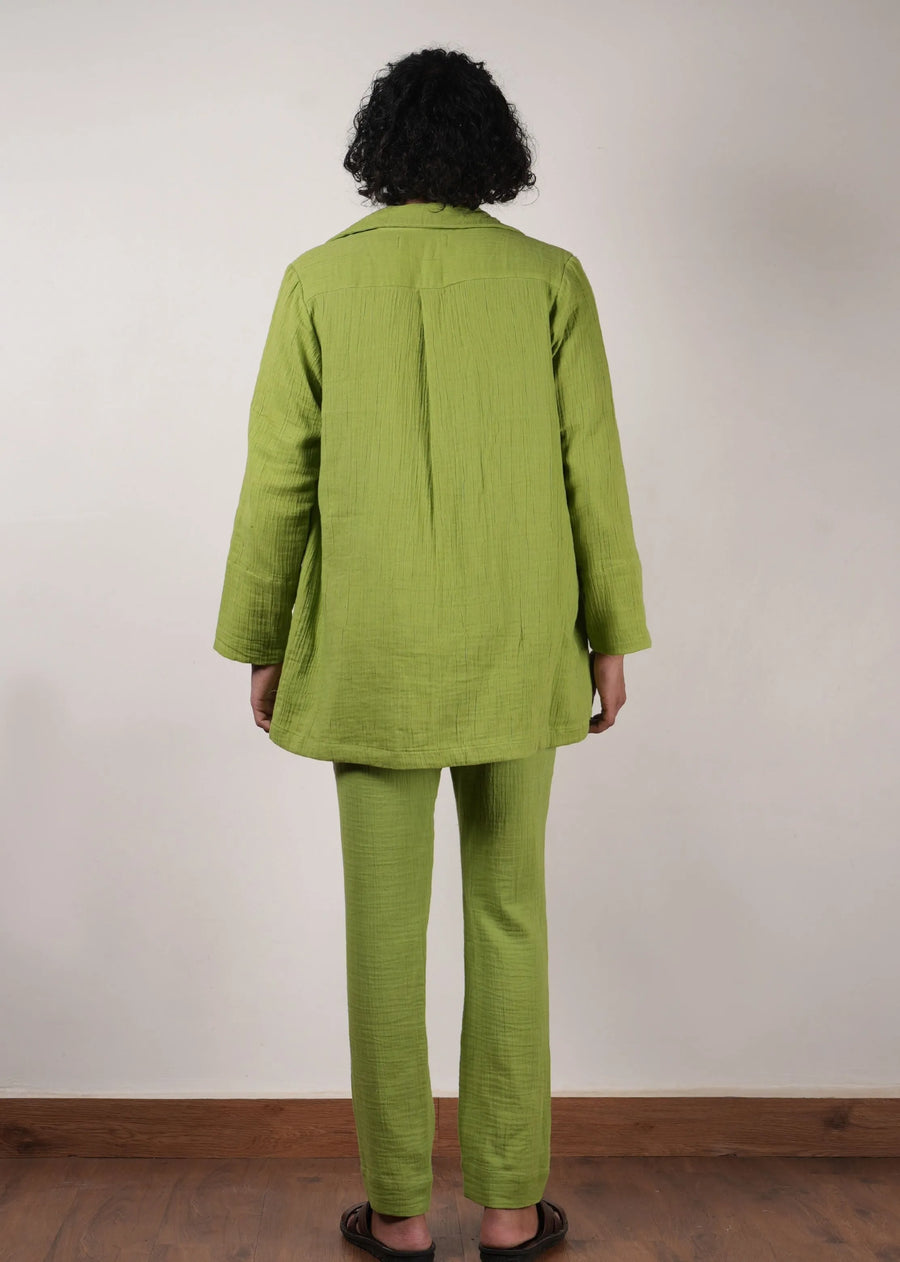 Men'S Green Crush T-Shirt, Pants  & Jacket Set (3 Pcs)