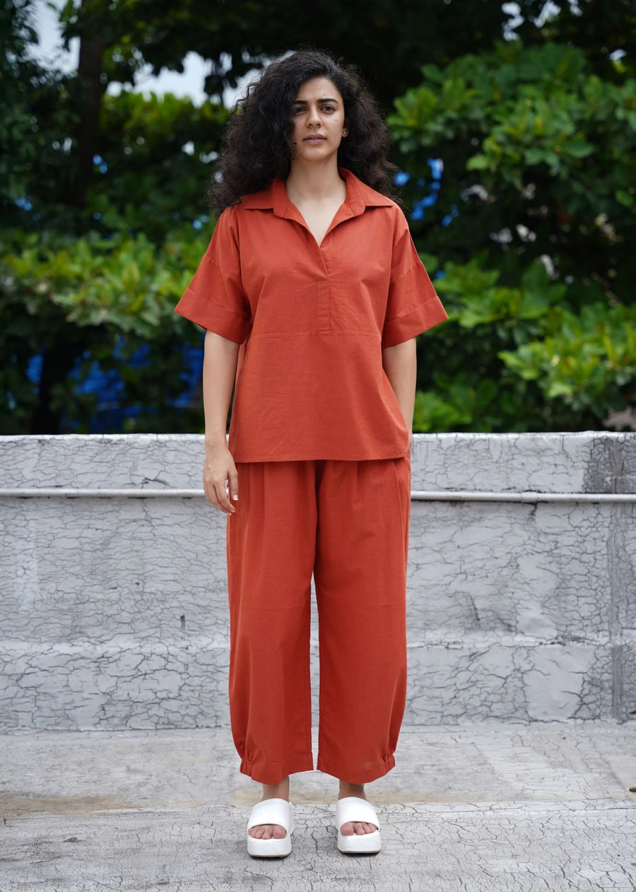 Capsule Edit Ekin Shirt & Hera Cotton Co-Ord Set (2 PCS)