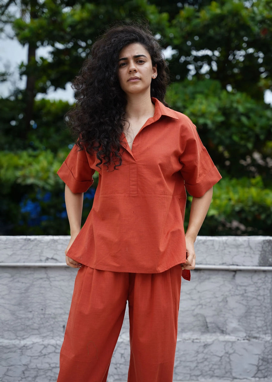 Capsule Edit Ekin Shirt & Hera Cotton Co-Ord Set (2 PCS)