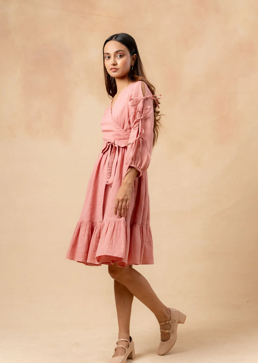 Petal Belted Dress
