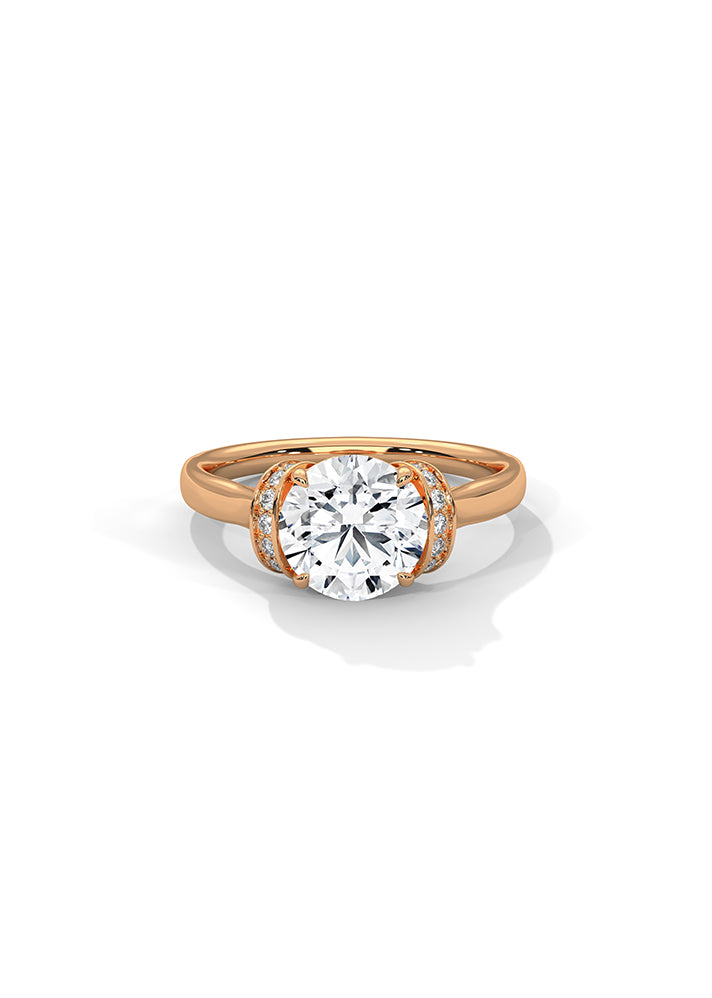 Solitaire Ring With 22 Diamonds-Cat0110