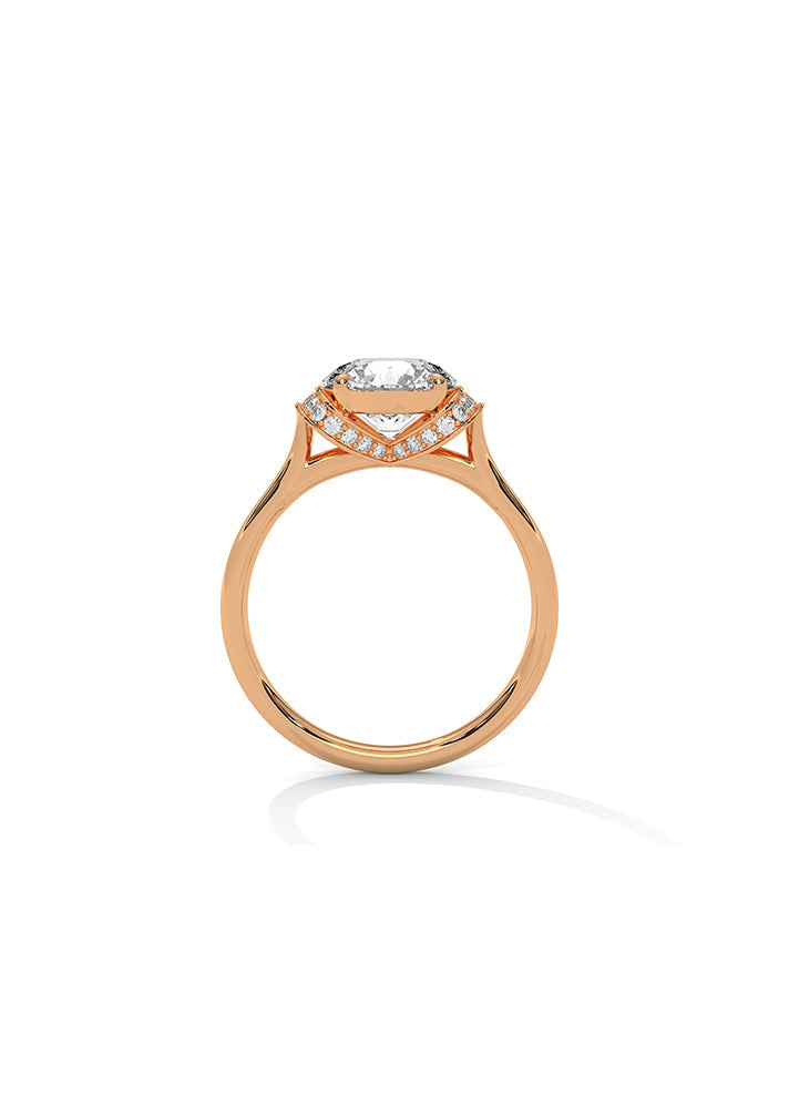 Solitaire Ring With 22 Diamonds-Cat0110