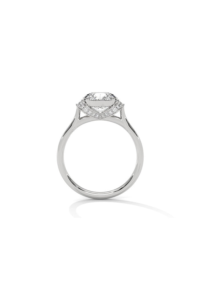 Solitaire Ring With 22 Diamonds-Cat0110