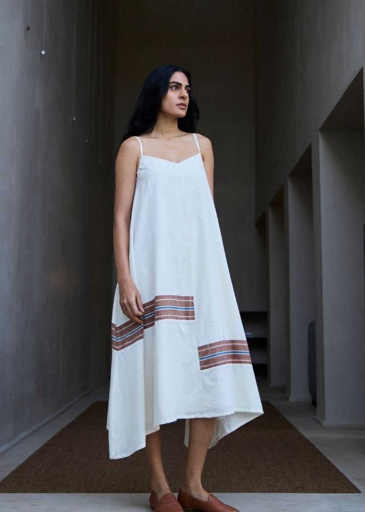 Jane Handwoven Striped Maxi Dress