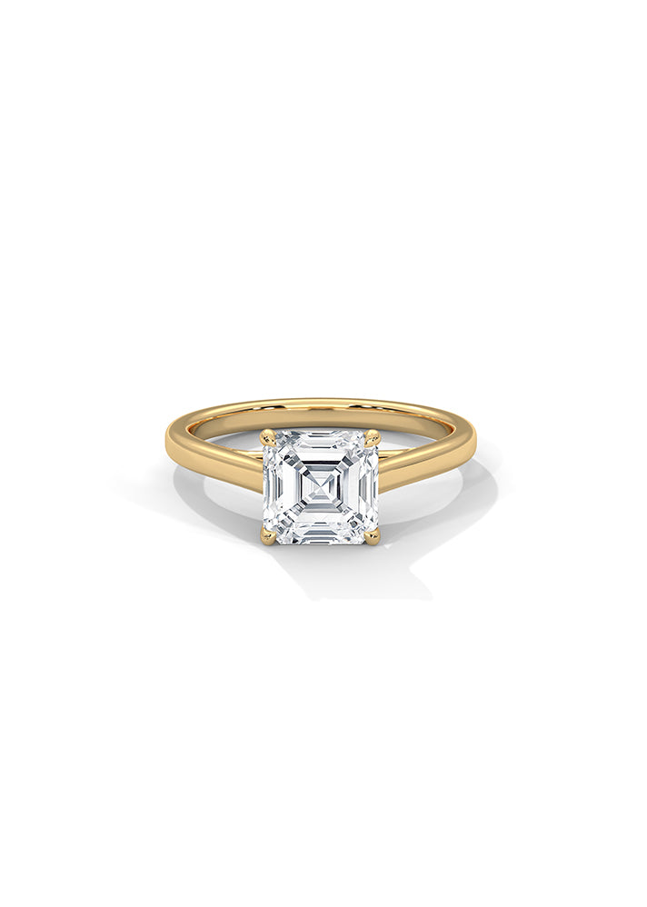 Emerald Cut Solitaire Ring-Cat01112