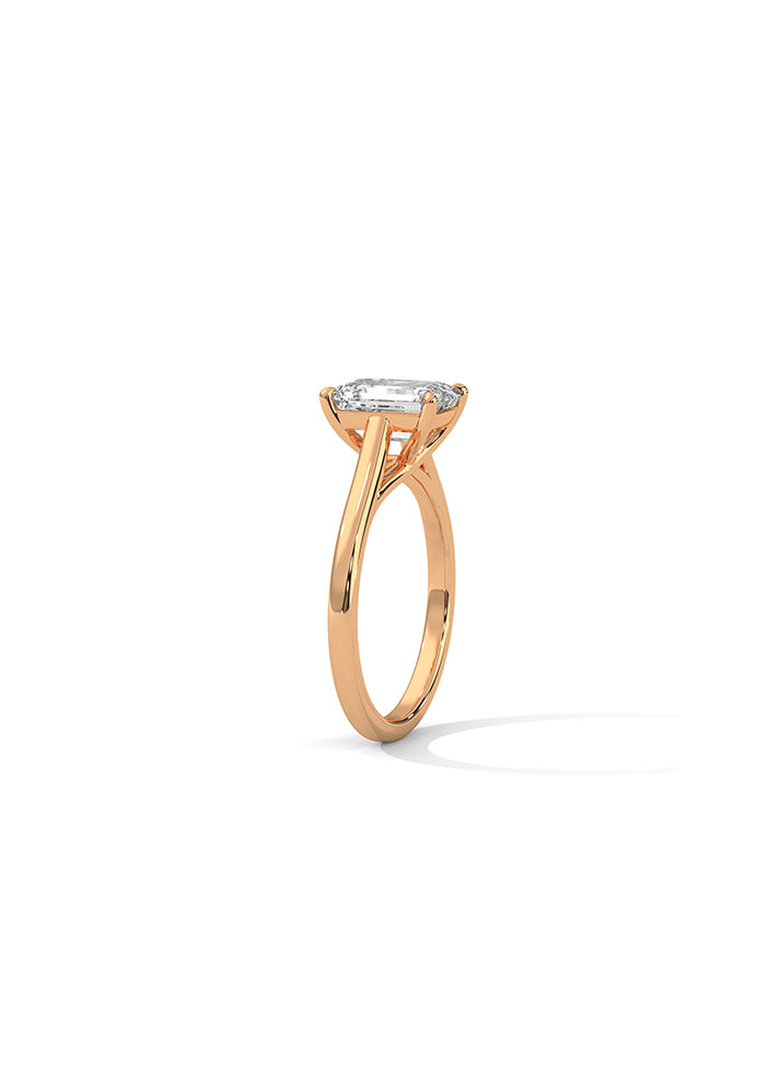 Radiant Cut Solitaire Ring-Cat01113