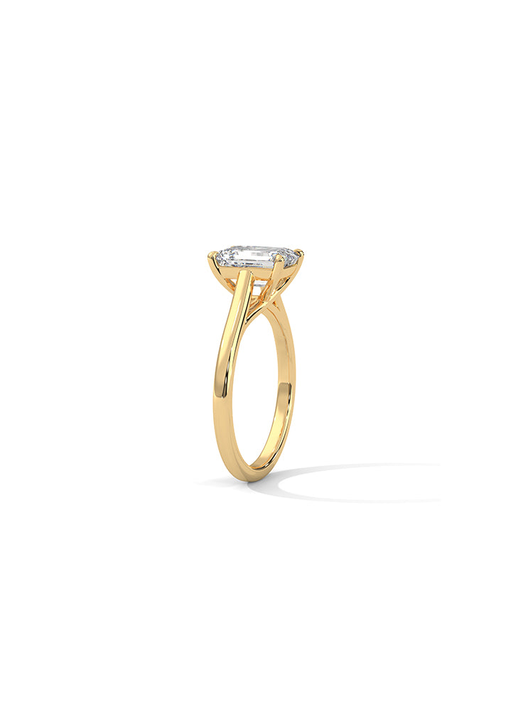 Radiant Cut Solitaire Ring-Cat01113