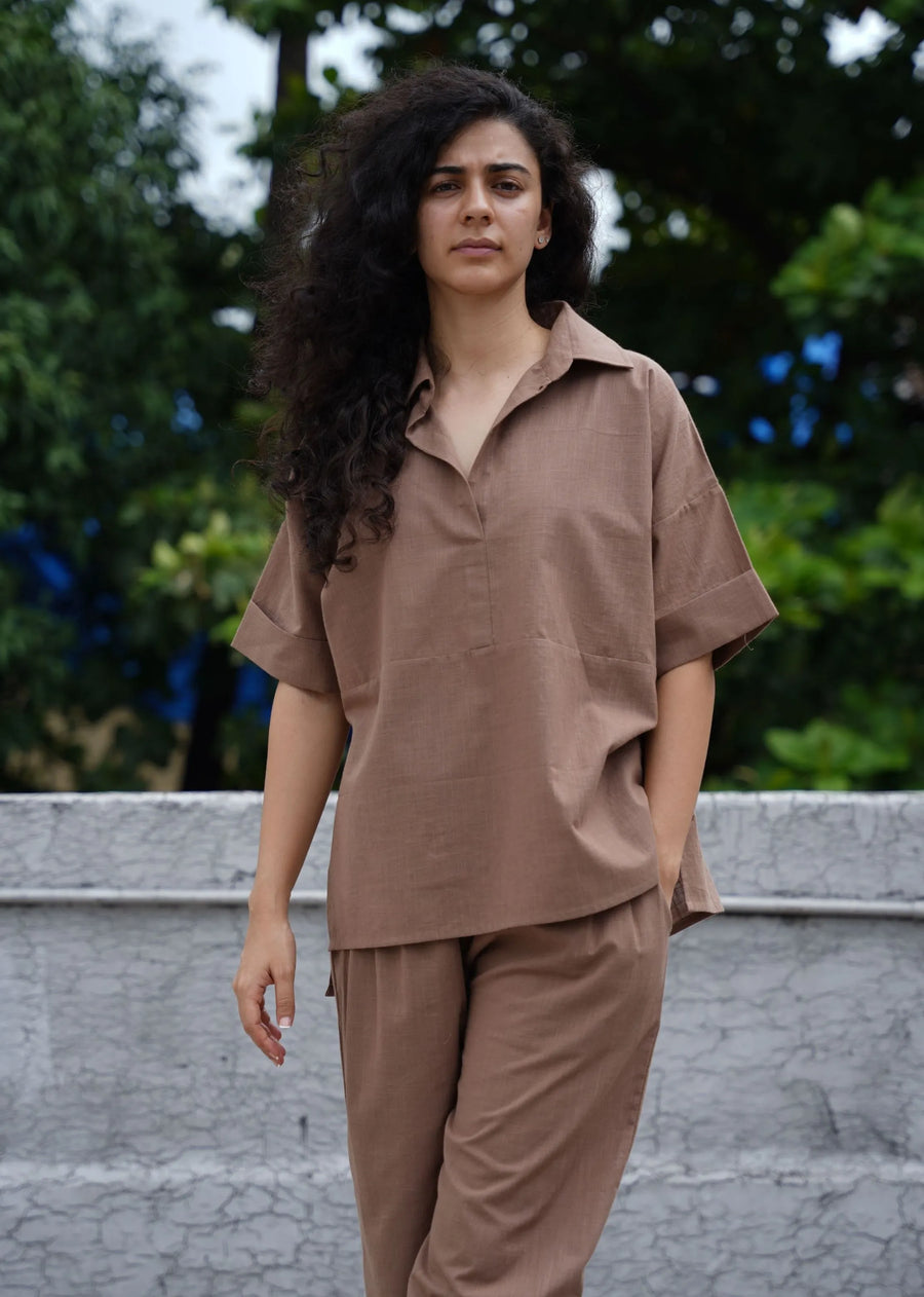 Capsule Edit Ekin Shirt & Hera Cotton Co-Ord Set (2 PCS)