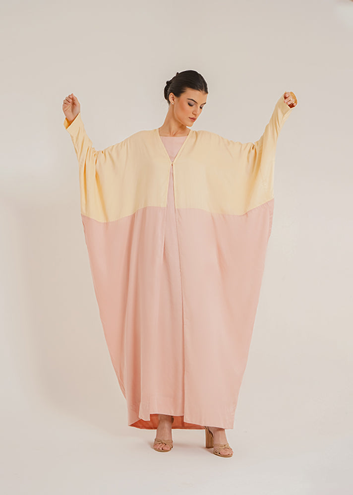 Carla Dual Rose Abaya &Laila Rose Slip