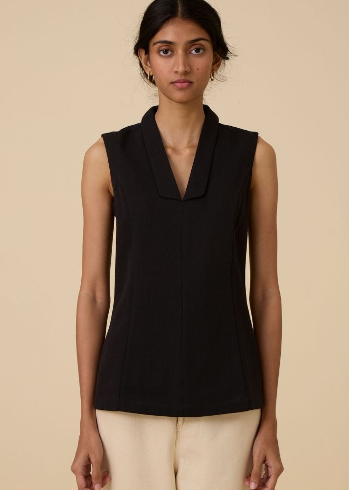 Maira Black Waistcoat