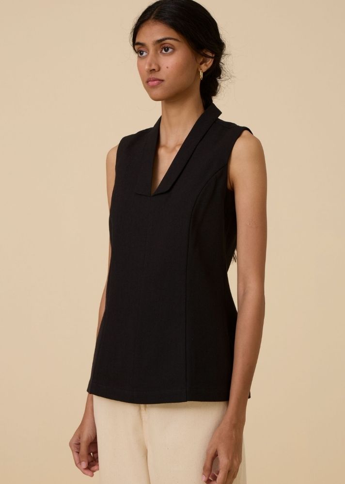 Maira Black Waistcoat