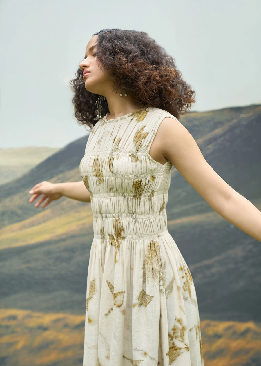 Live Leafy Smocked Dress