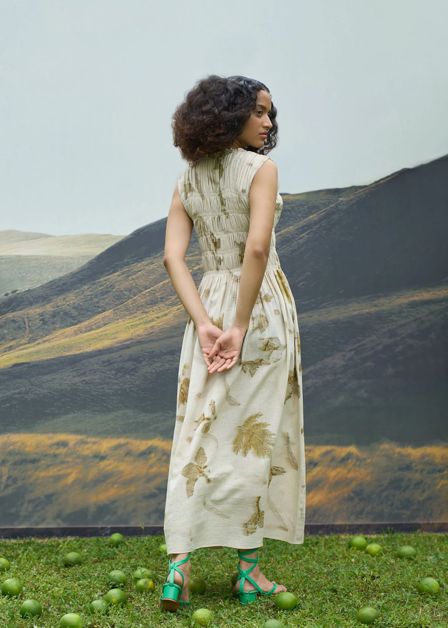 Live Leafy Smocked Dress
