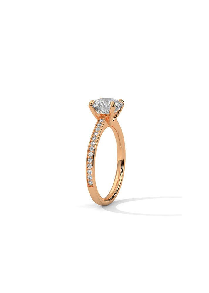 Sollitaire Ring With 26 Diamonds-Cat0113