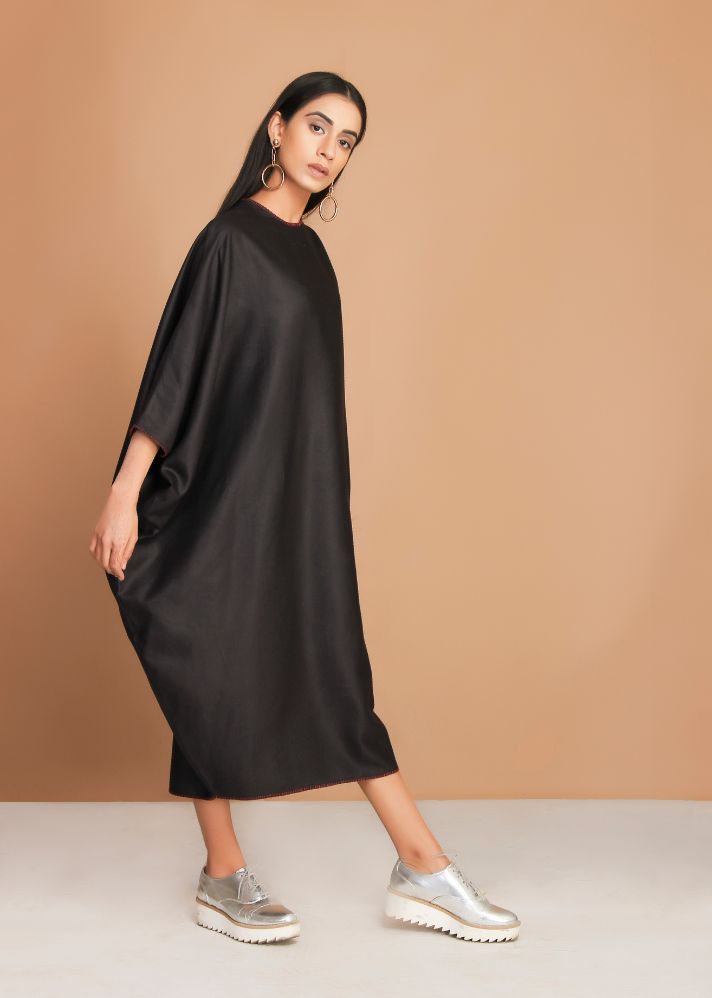 Black One Sleeve Minimal Dress