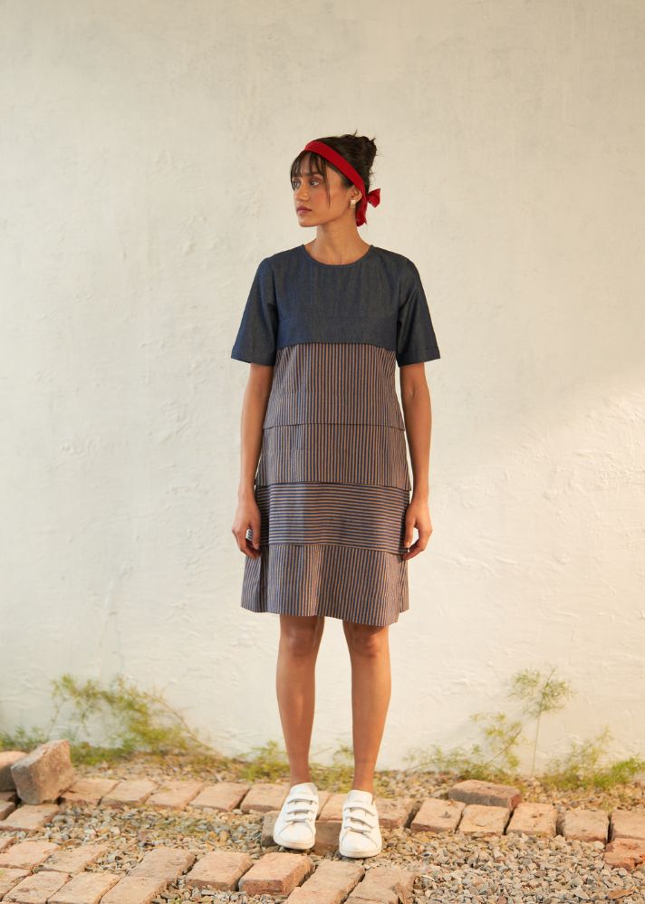 Stripy Intrigue Dress