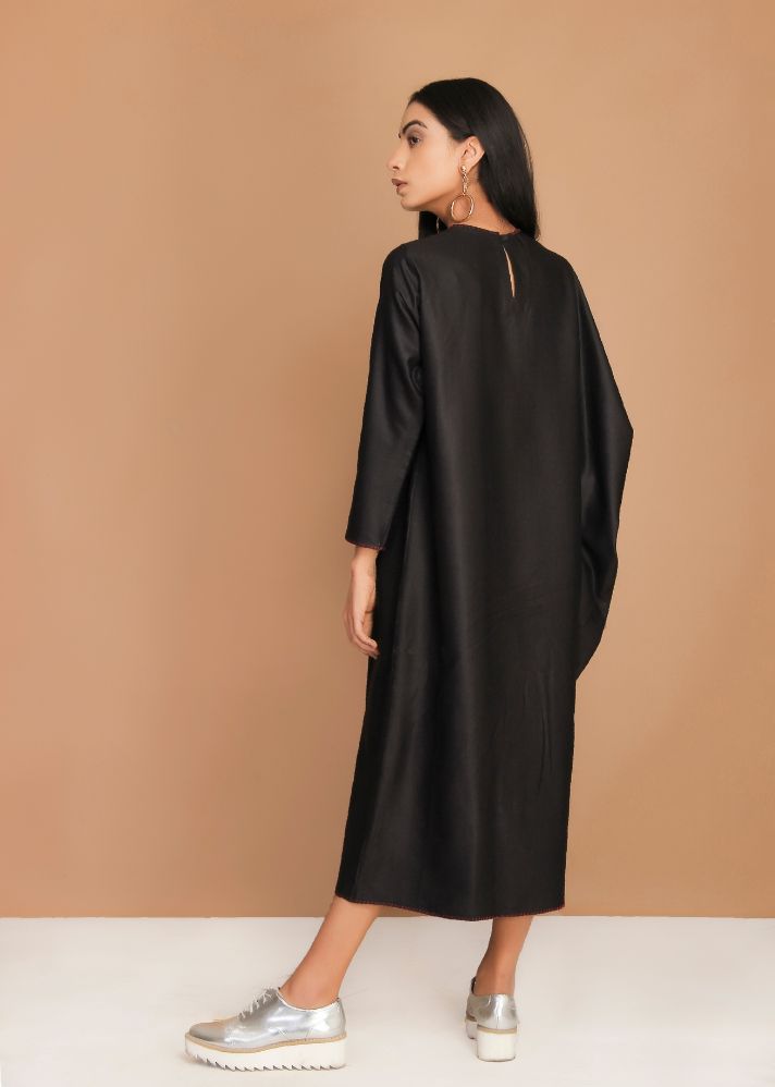 Black One Sleeve Minimal Dress