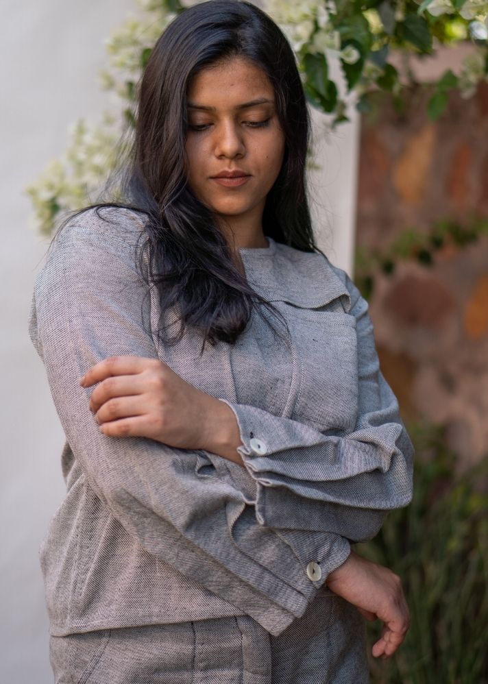 Sonder Pleated Sleeve Blouse
