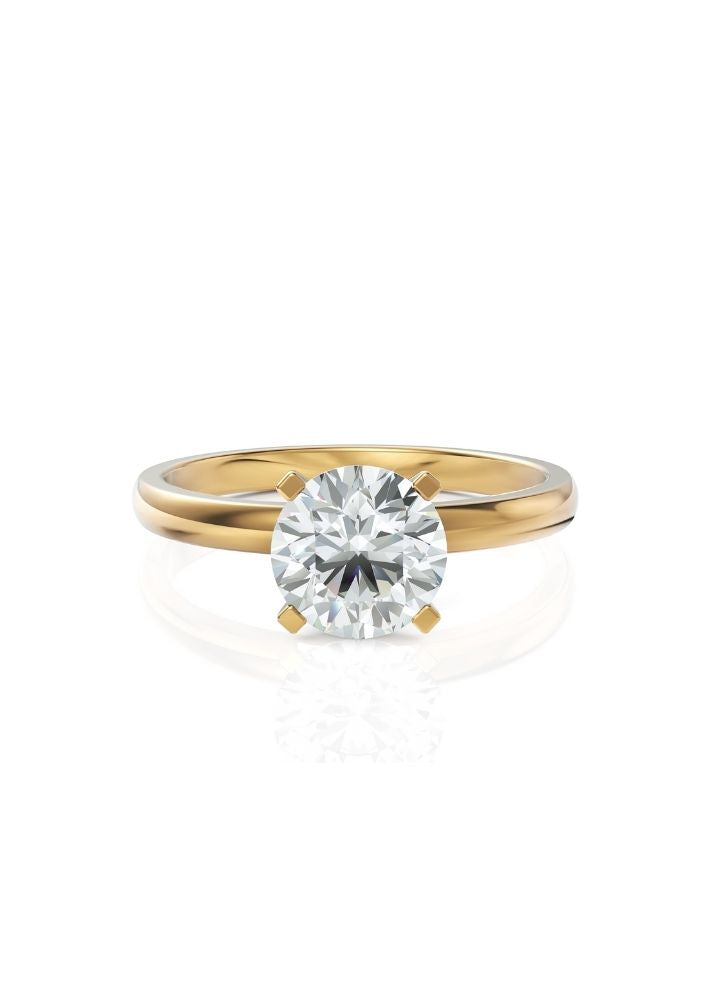 Product image of Yellow Gold, White Gold, Rose Gold 18K gold set with Etically Lab Grown Diamonds Solitaire Ring, curated by Only Ethikal