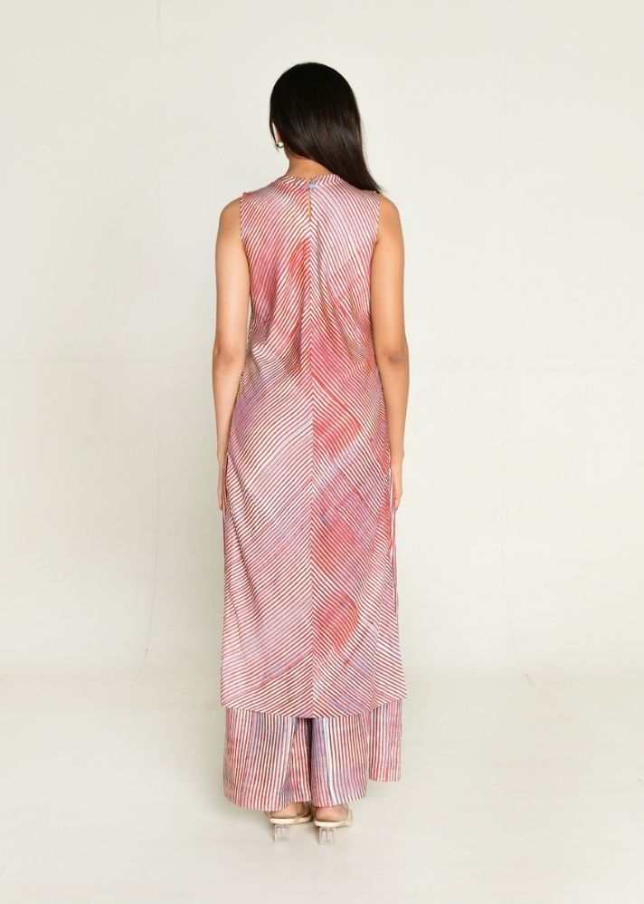 Plosky Cloud Kurta With Wide Leg Pant