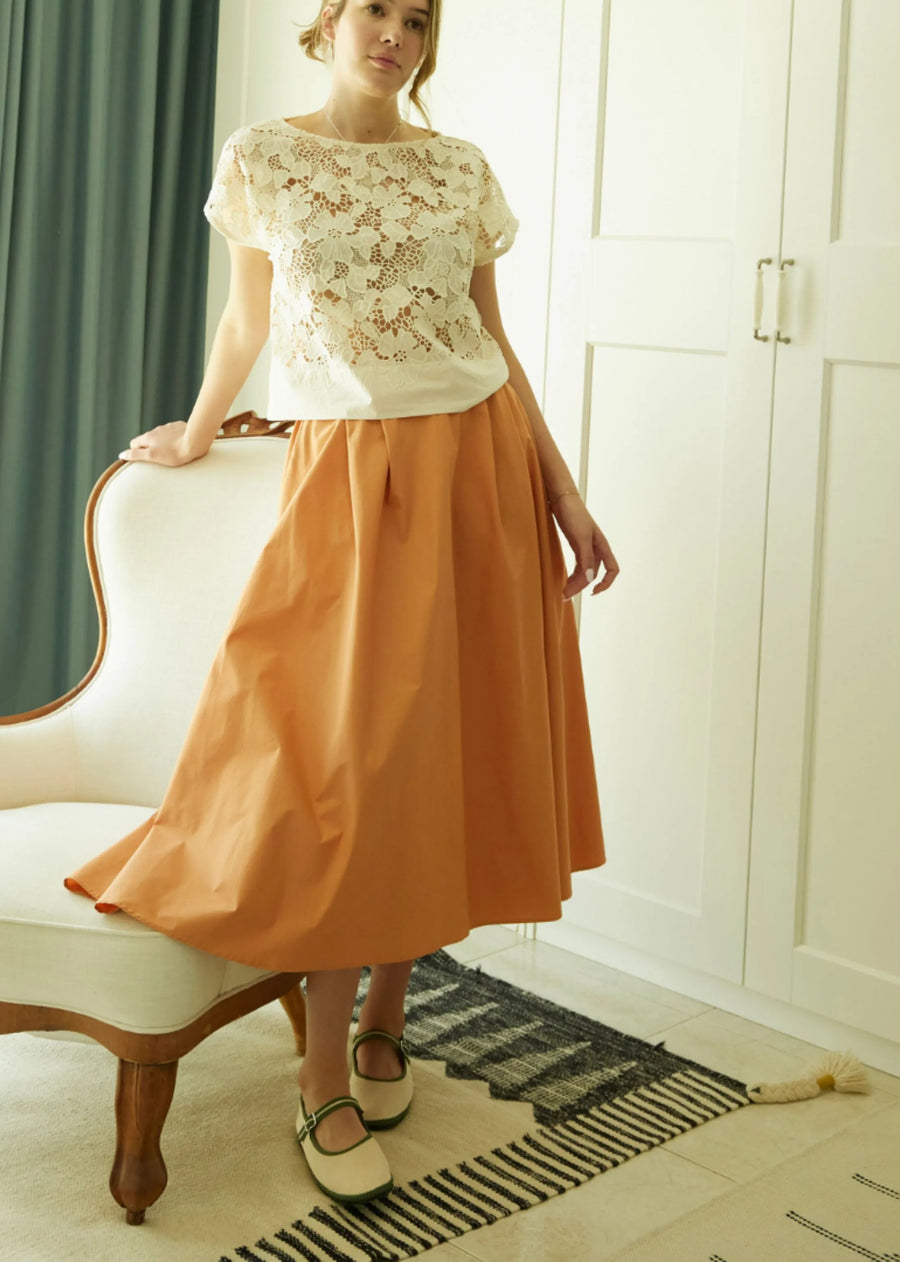 Safina Skirt- Organic Cotton Poplin