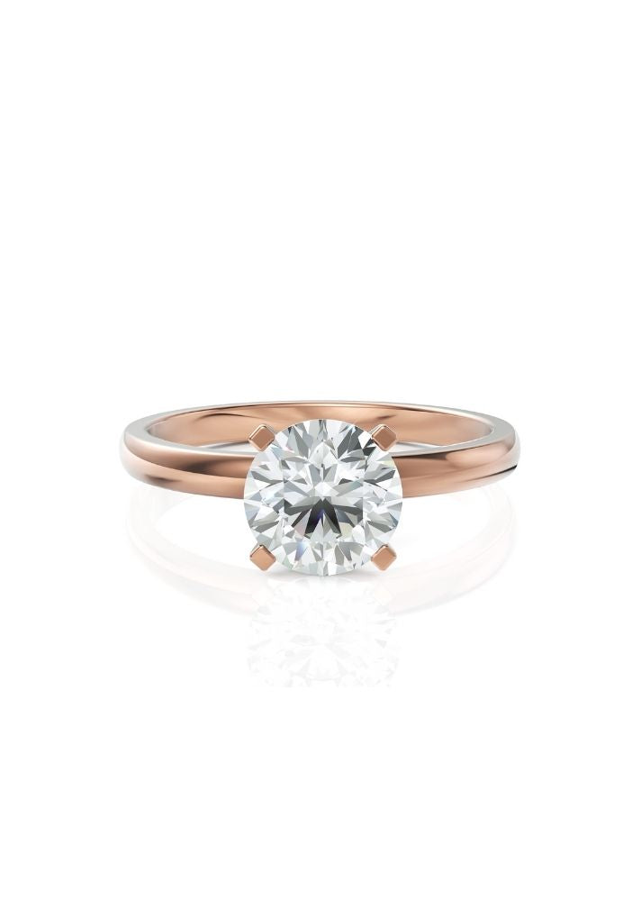 Product image of Yellow Gold, White Gold, Rose Gold 18K gold set with Etically Lab Grown Diamonds Solitaire Ring, curated by Only Ethikal