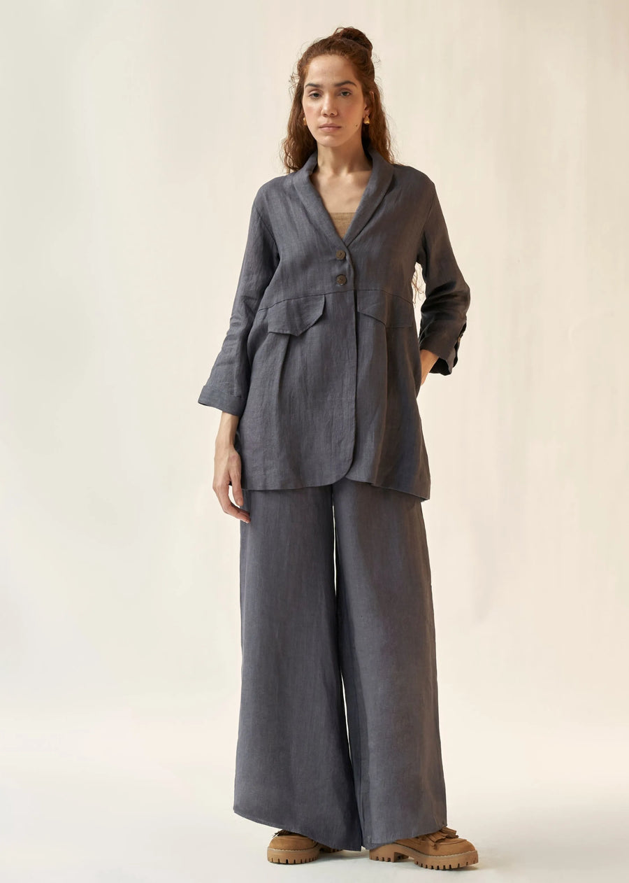 A Model Wearing Multicolor LINEN My Fav Set, curated by Only Ethikal