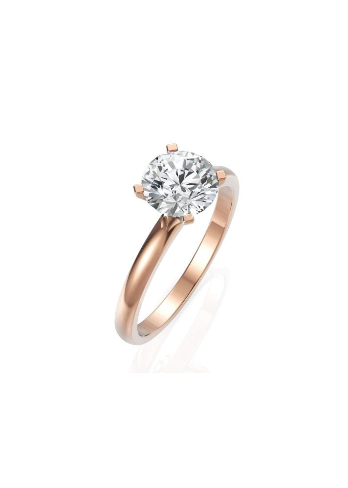 Product image of Yellow Gold, White Gold, Rose Gold 18K gold set with Etically Lab Grown Diamonds Solitaire Ring, curated by Only Ethikal