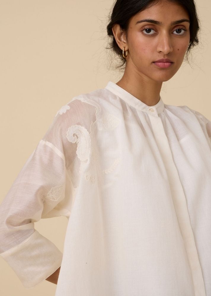 Raha Embroidered Handwoven Top