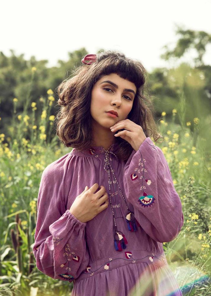 Dream Catcher Dress In Cotton