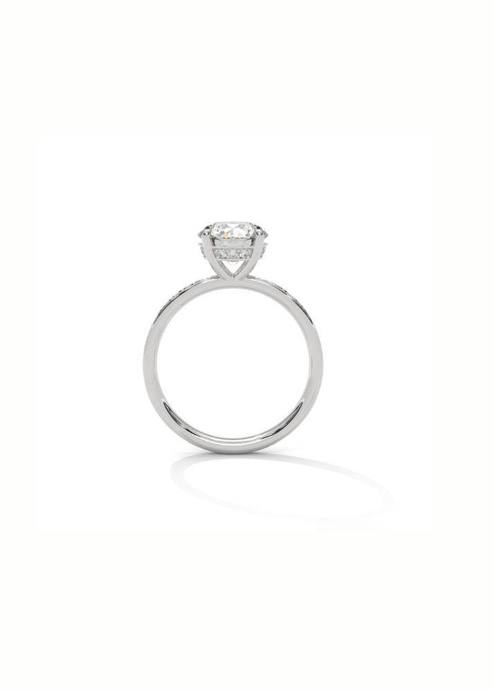 Solitaire Ring With 44 Diamonds-Cat0141