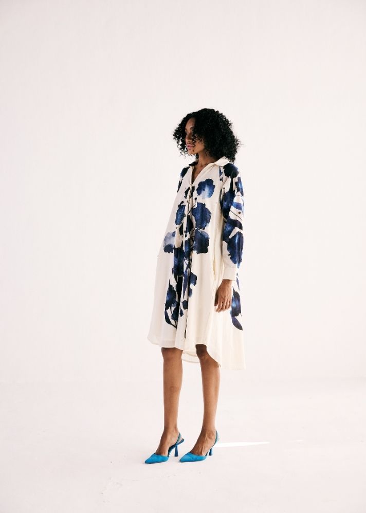 Blue Orchid Shirt Dress