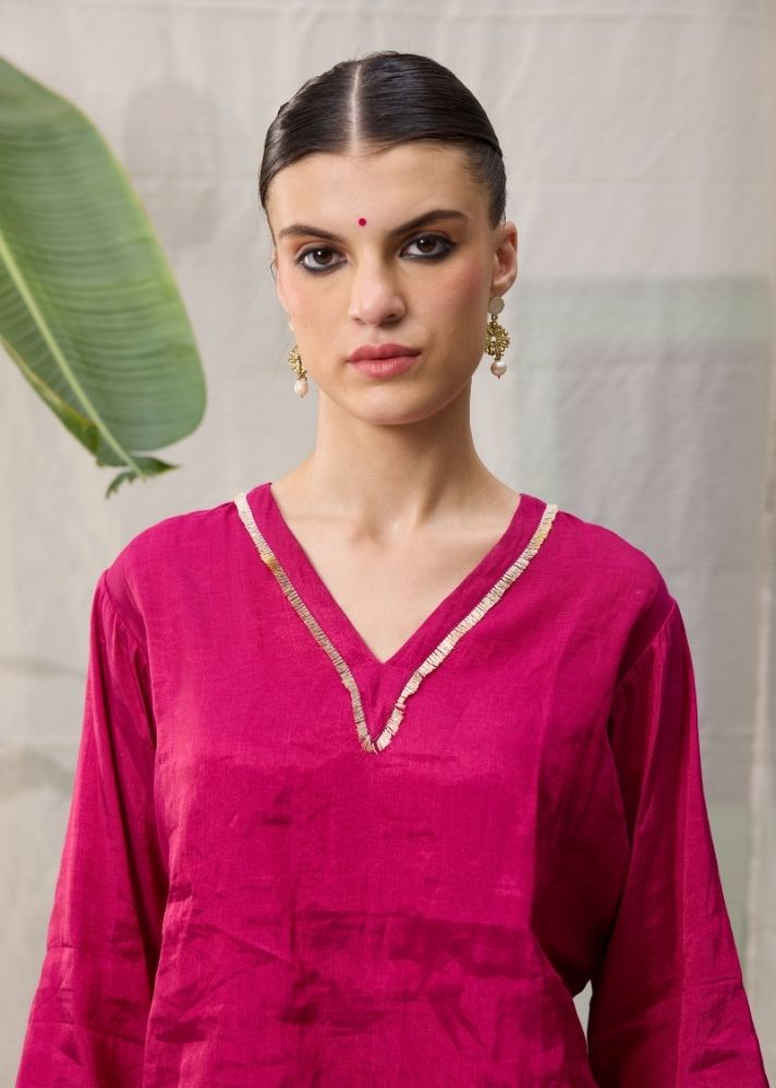 Pink Kaveri Top