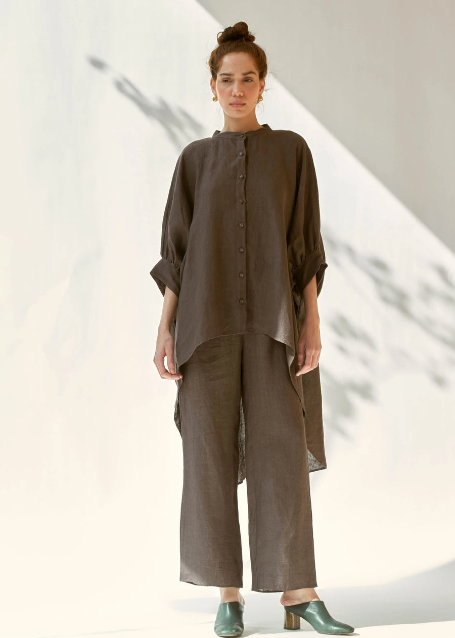 A Model Wearing Multicolor LINEN Oh Dear Co-Ord Set, curated by Only Ethikal