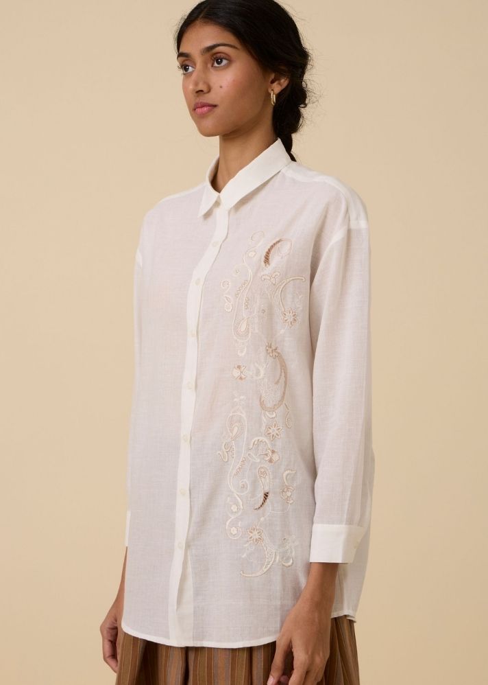 Joyce Embroidered Handwoven Shirt