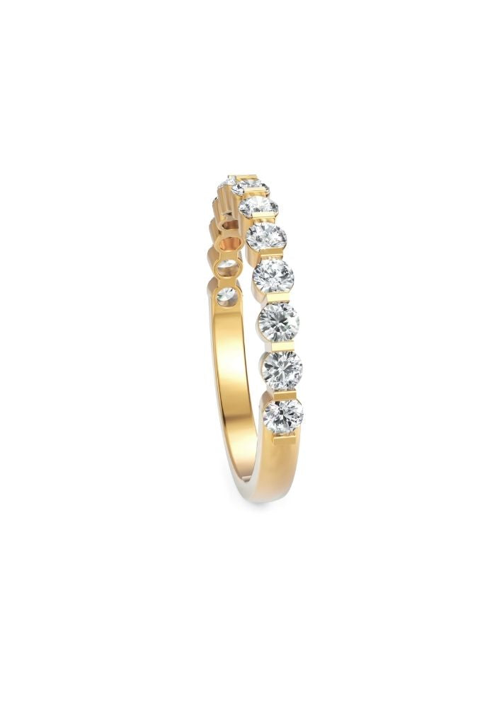 Product image of Yellow Gold, White Gold, Rose Gold 18K gold set with Etically Lab Grown Diamonds 13 Diamond Ring, curated by Only Ethikal