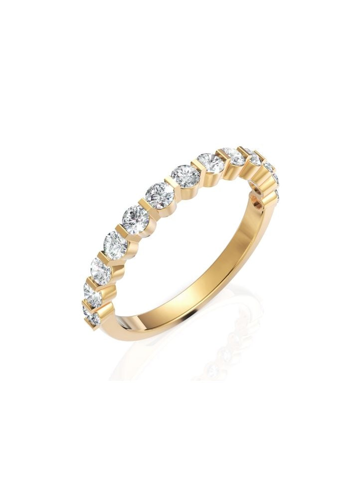 Product image of Yellow Gold, White Gold, Rose Gold 18K gold set with Etically Lab Grown Diamonds 13 Diamond Ring, curated by Only Ethikal