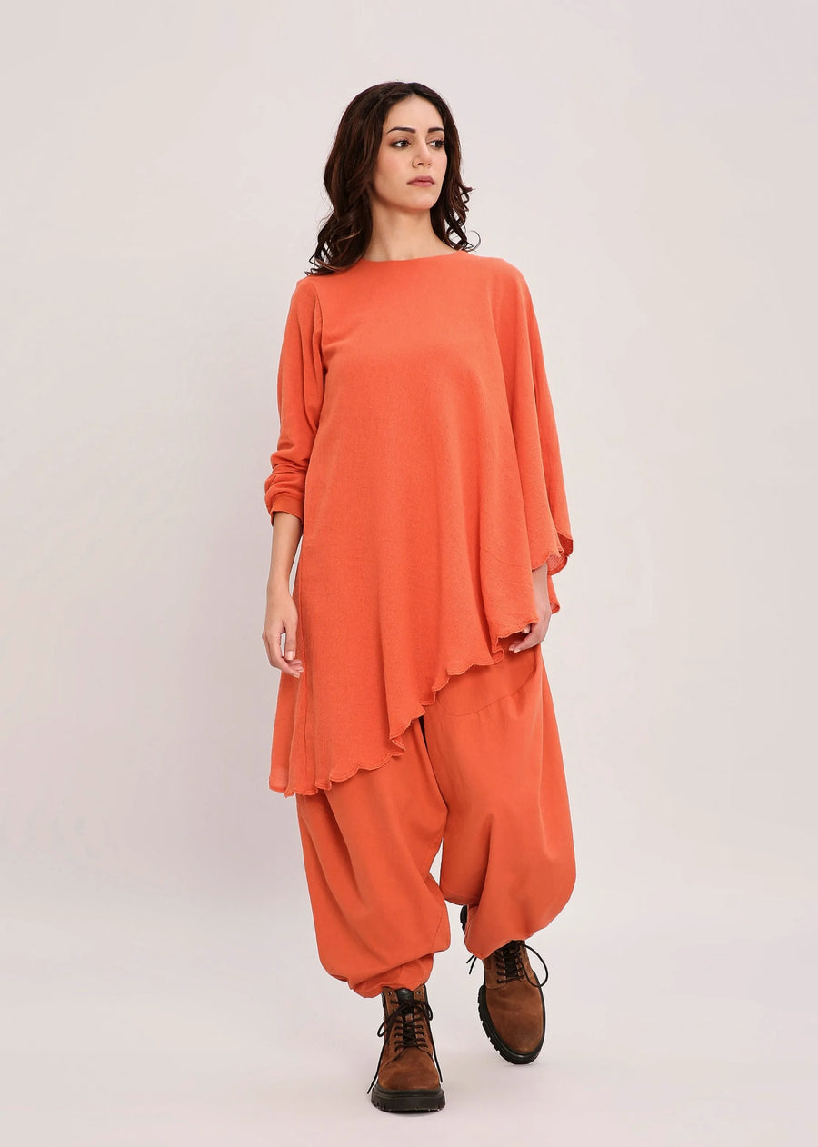 Capsule Edit Ribbed Scallop Tunic