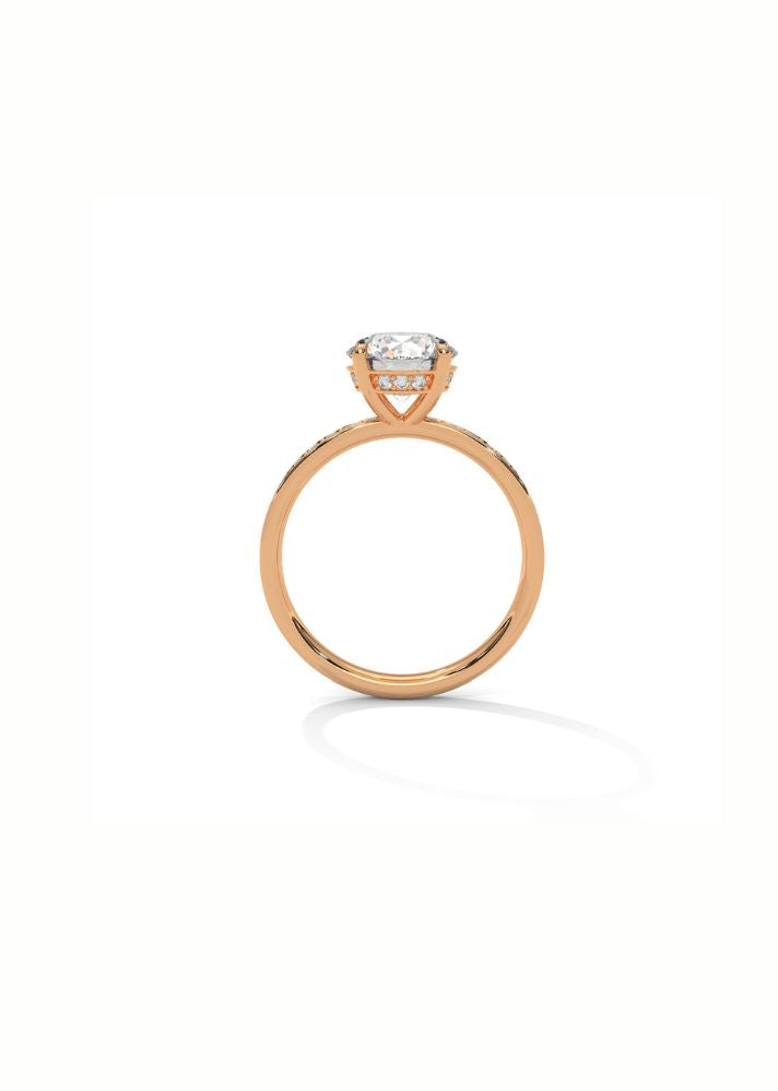 Solitaire Ring With 44 Diamonds-Cat0141