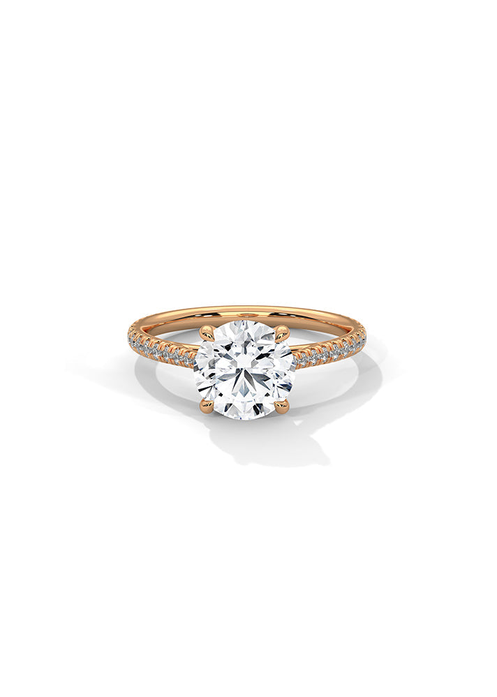 Solitaire Ring With 22 Diamonds-Cat0118